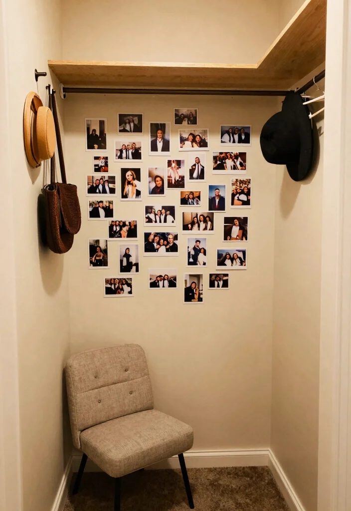 18 Bedroom Walk In Closet Ideas: Stylish Functional Storage - 14. Personal Touches 1