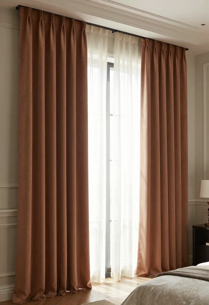 18 Luxury Bedroom Interior Design Ideas: Elegant High-End Living for Small Spaces - 10. Elegant Window Treatments 1