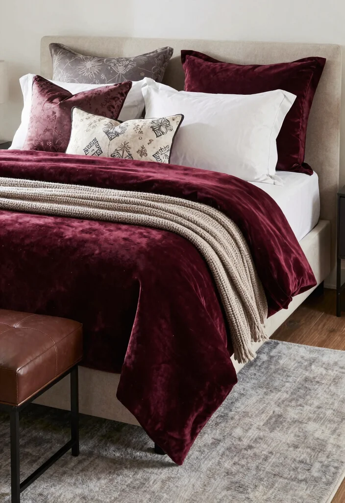 18 Luxury Bedroom Interior Design Ideas: Elegant High-End Living for Small Spaces - 2. Layered Textures 1