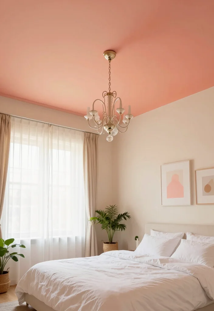 18 Painted Ceiling Ideas Bedroom: Bold Modern Finish - 1. Vibrant Ombre Effect 1