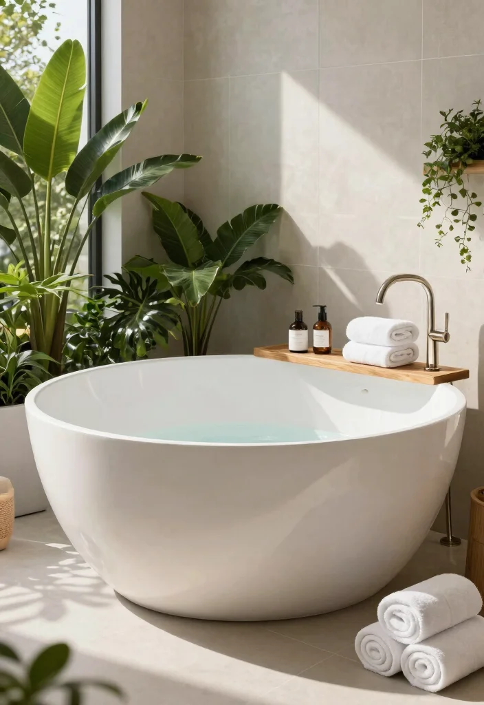 18 Spa Bathroom Ideas For A Luxurious Master Retreat - 1. Freestanding Soaking Tub 1