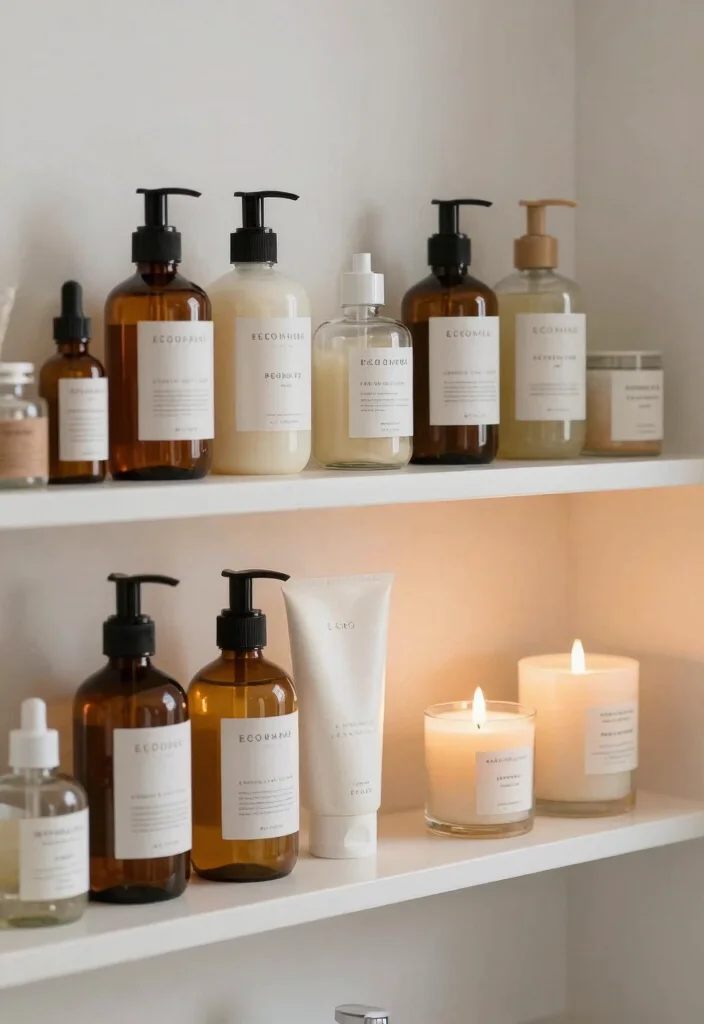 18 Spa Bathroom Ideas For A Luxurious Master Retreat - 15. Eco-Conscious Bath Products 1