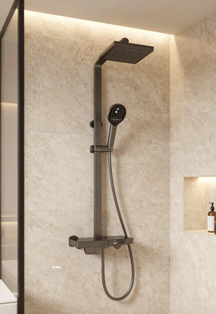 18 Spa Bathroom Ideas For A Luxurious Master Retreat - 16. Smart Shower Features 1