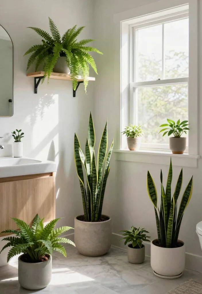 18 Spa Bathroom Ideas For A Luxurious Master Retreat - 4. Plant Life 1