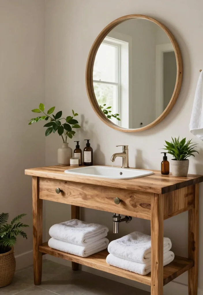 18 Spa Bathroom Ideas For A Luxurious Master Retreat - 9. Natural Wood Elements 1