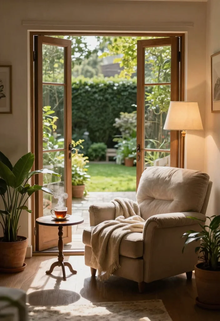 12 Bifold Doors Onto Patio Ideas That Bring the Outdoors In - 1. Cozy Reading Nook with Bifold Doors 1