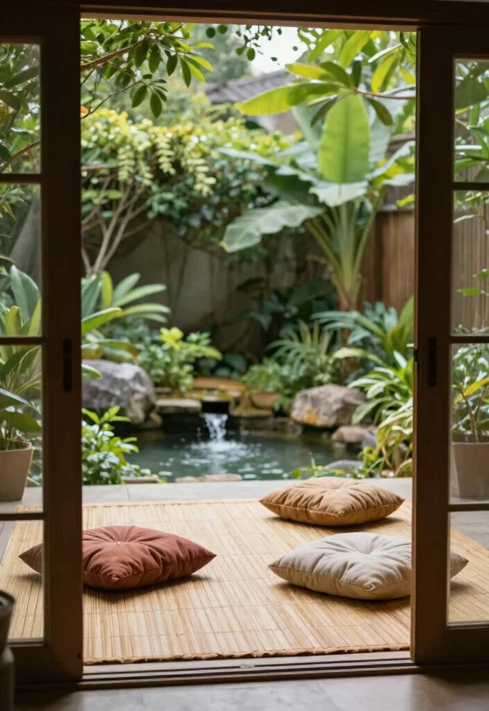 12 Bifold Doors Onto Patio Ideas That Bring the Outdoors In - 6. Serene Yoga and Meditation Space 1