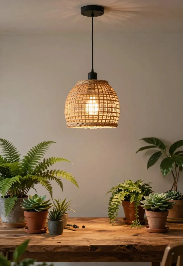 12 Ceiling Hanging Light Concepts That Convert From Existing Fixtures - 1. Transforming Traditional Fixtures with DIY Pendants 1