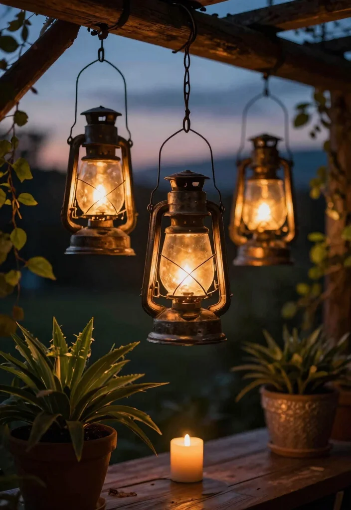 12 Farmhouse Light Fixtures on a Budget That Look Anything But Cheap - 1. Rustic Hanging Lanterns 1
