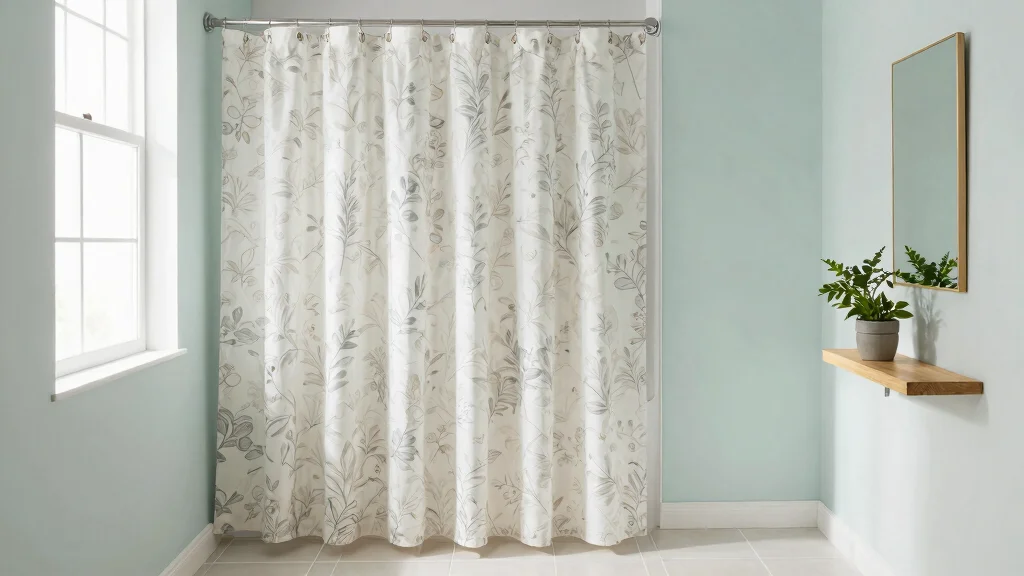 12 Floor to Ceiling Shower Curtain Ideas That Make Small Baths Look Bigger