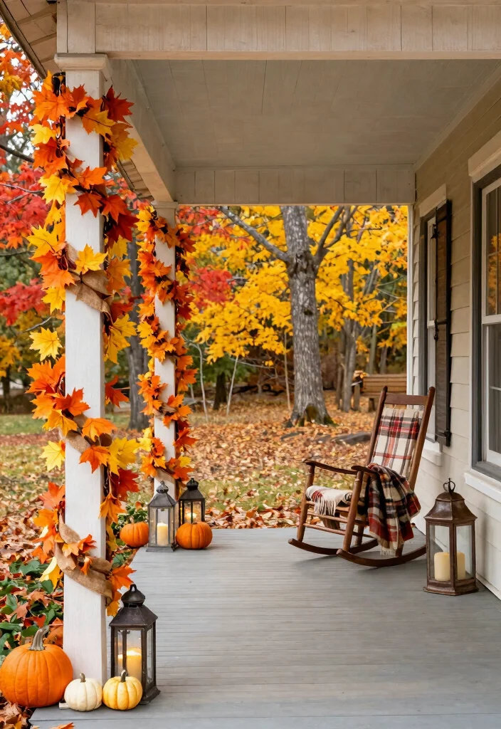 12 Front Porch Post Concepts That Boost Curb Appeal on a Budget - 5. Seasonal Decorations 1