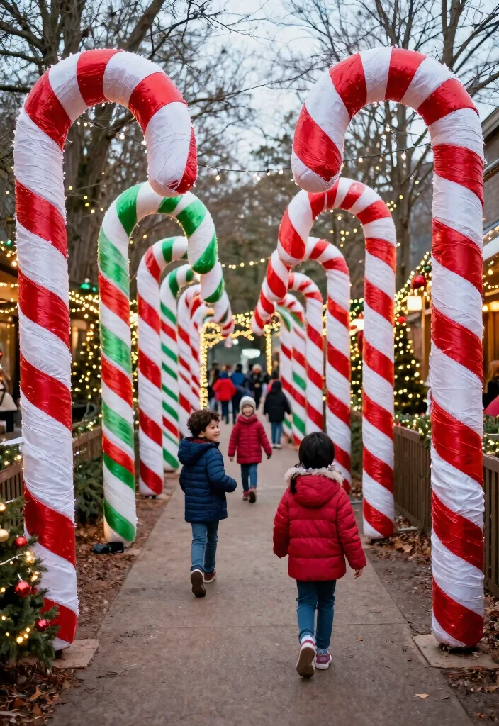 12 Grinch Outdoor Christmas Decoration Ideas Kids Spot From the Street - 7. Grinch Candy Cane Lane 1