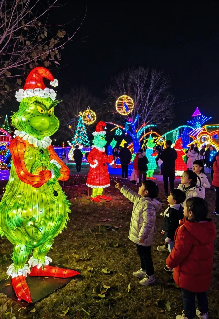 12 Grinch Outdoor Christmas Decoration Ideas Kids Spot From the Street - 8. Grinch-Themed Light Show 1