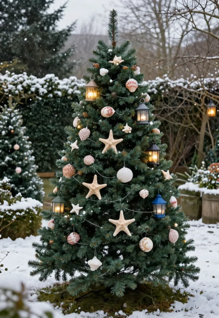 12 Outdoor Christmas Tree Ideas That Stay Lit Through Winter Storms - 10. Themed Garden Tree 1