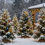 12 Outdoor Christmas Tree Ideas That Stay Lit Through Winter Storms