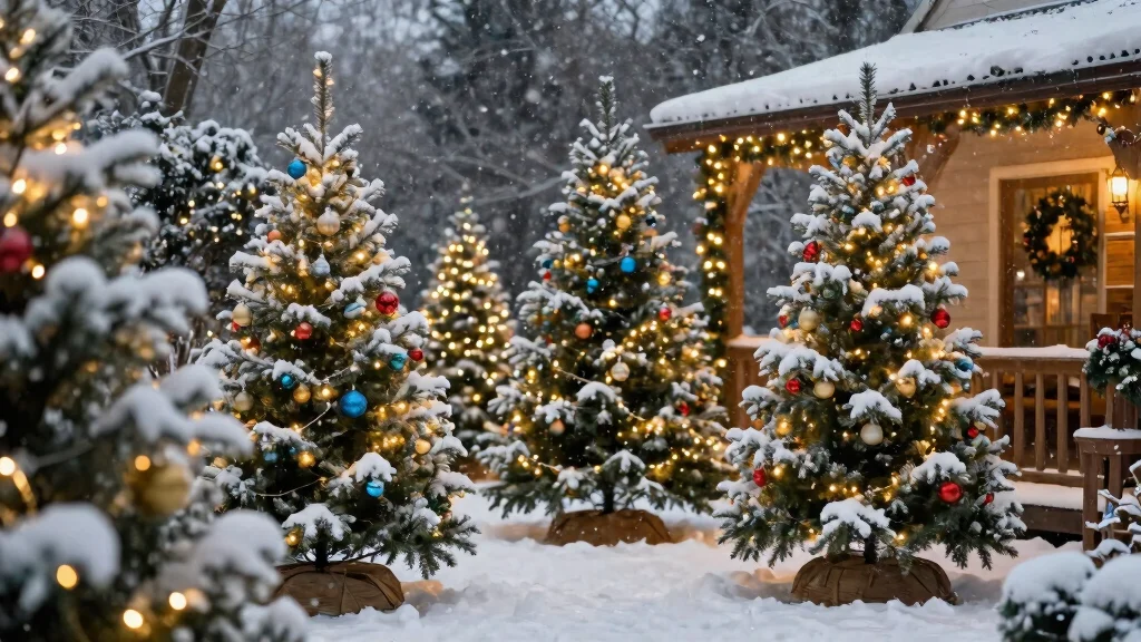 12 Outdoor Christmas Tree Ideas That Stay Lit Through Winter Storms