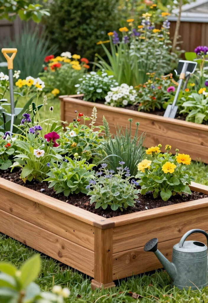 12 Wood Flower Pots That Don't Rot or Split Over Time - 11. Wood Composite Raised Beds 1