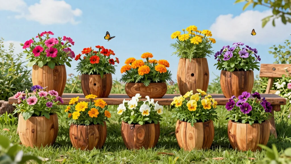 12 Wood Flower Pots That Don't Rot or Split Over Time