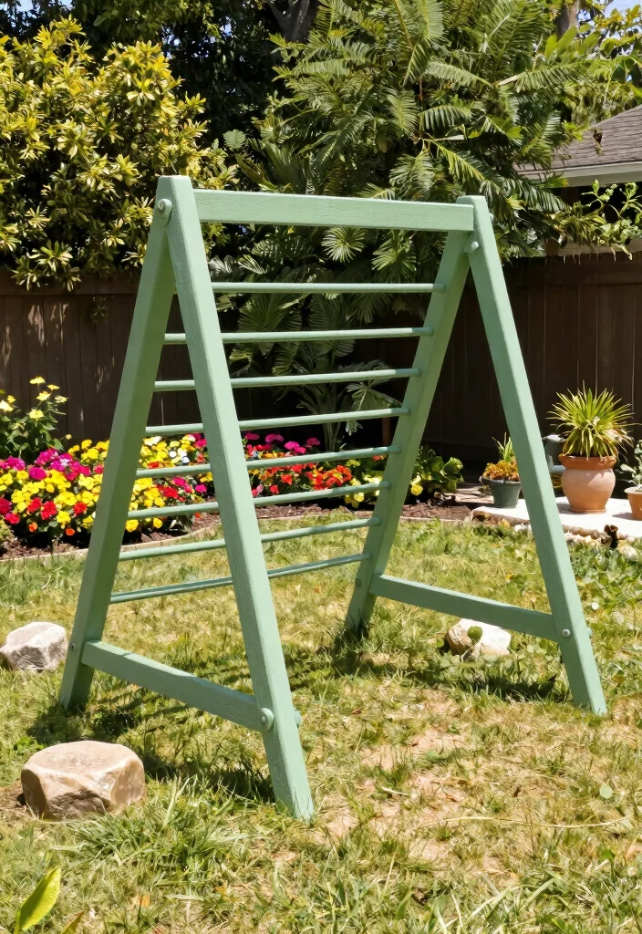 14 Backyard Monkey Bars That Fit in Small Yards - 1. The Classic A-Frame Monkey Bars 1
