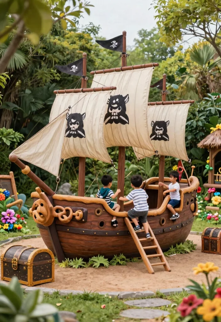 14 Backyard Monkey Bars That Fit in Small Yards - 11. Fun-Themed Monkey Bars 1