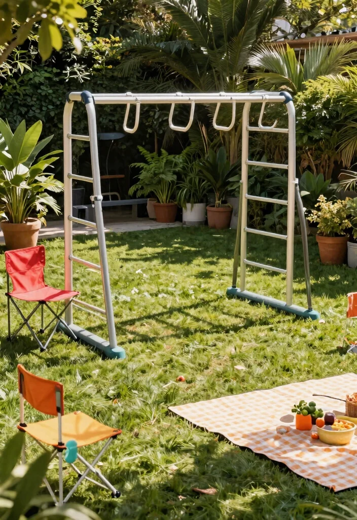 14 Backyard Monkey Bars That Fit in Small Yards - 6. Portable Monkey Bars 1