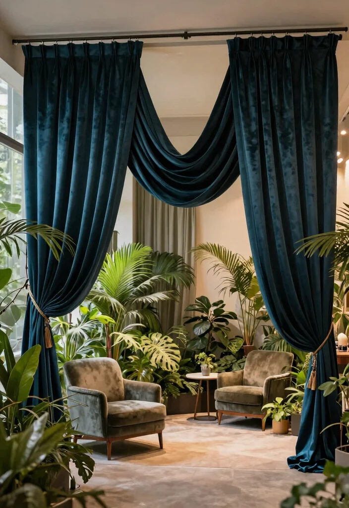 14 Ceiling Curtain Track Ideas That Hide the Hardware Completely - 12. Elegant Drapery for Sophistication 1