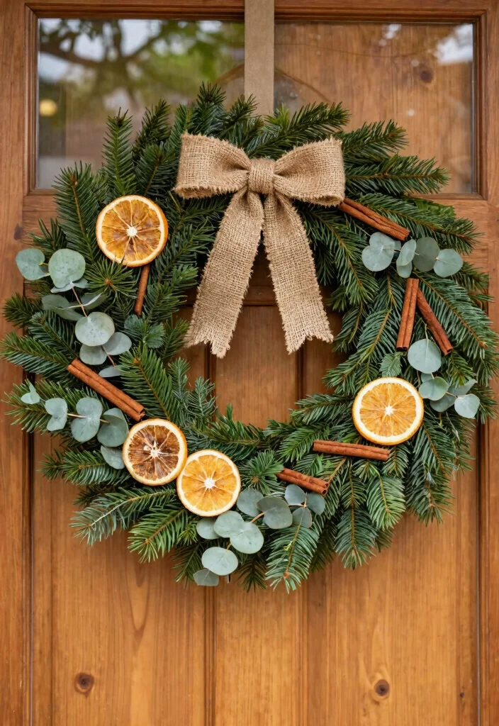 14 Christmas Decor Front Porch Ideas That Boost Curb Appeal Fast - 1. Natural Holiday Wreaths 1