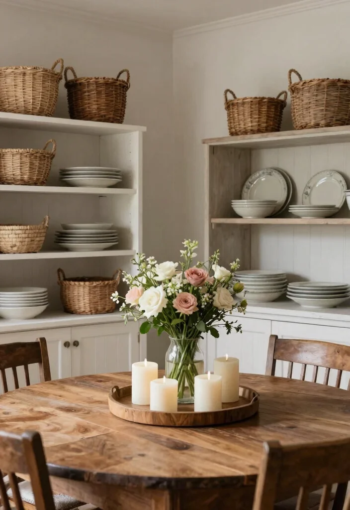 14 Farmhouse Dining Room Design Ideas on a Budget - 8. Farmhouse Style Accessories 1