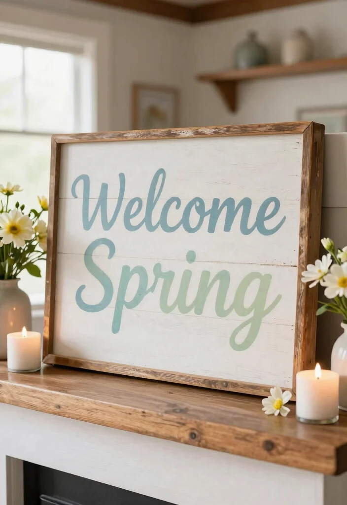 14 Farmhouse Easter Decor Ideas That Don't Scream Easter Bunny - 10. Farmhouse Signage 1