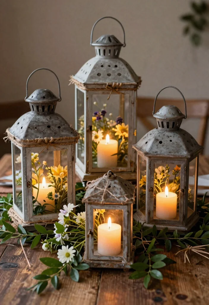 14 Farmhouse Easter Decor Ideas That Don't Scream Easter Bunny - 12. Lantern Decor 1