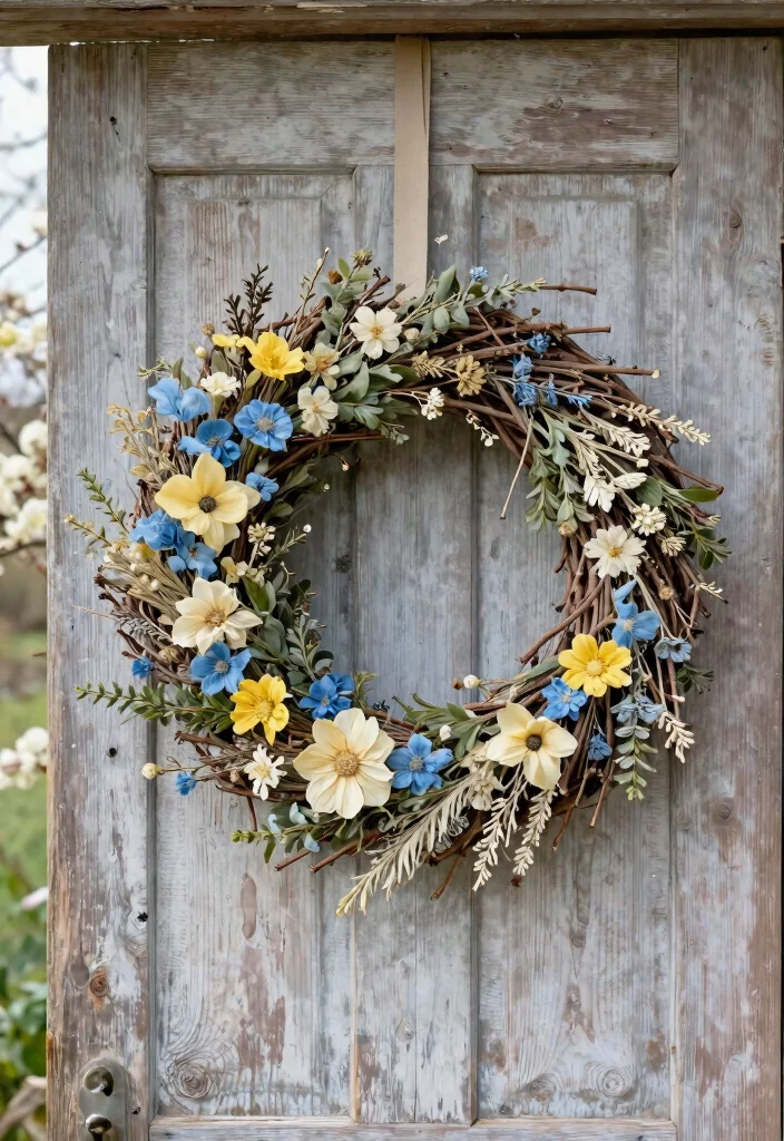 14 Farmhouse Easter Decor Ideas That Don't Scream Easter Bunny - 4. Seasonal Wreaths 1