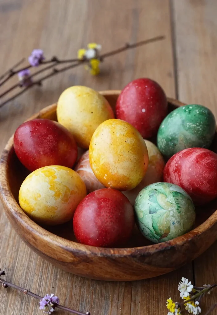 14 Farmhouse Easter Decor Ideas That Don't Scream Easter Bunny - 5. DIY Painted Egg Decor 1
