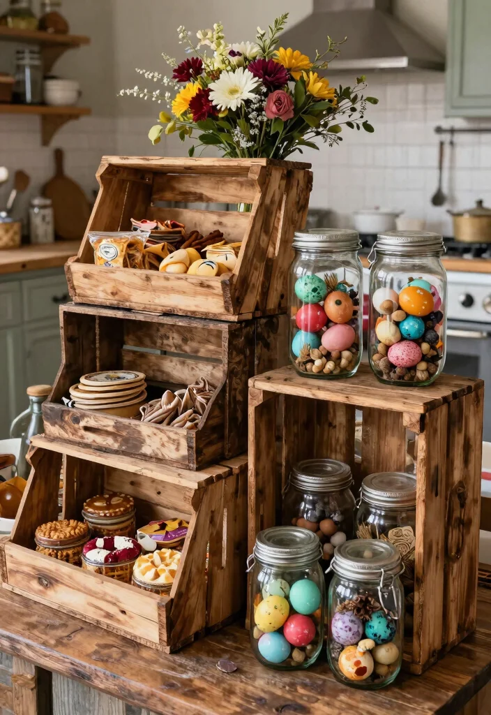 14 Farmhouse Easter Decor Ideas That Don't Scream Easter Bunny - 9. Upcycled Decor 1