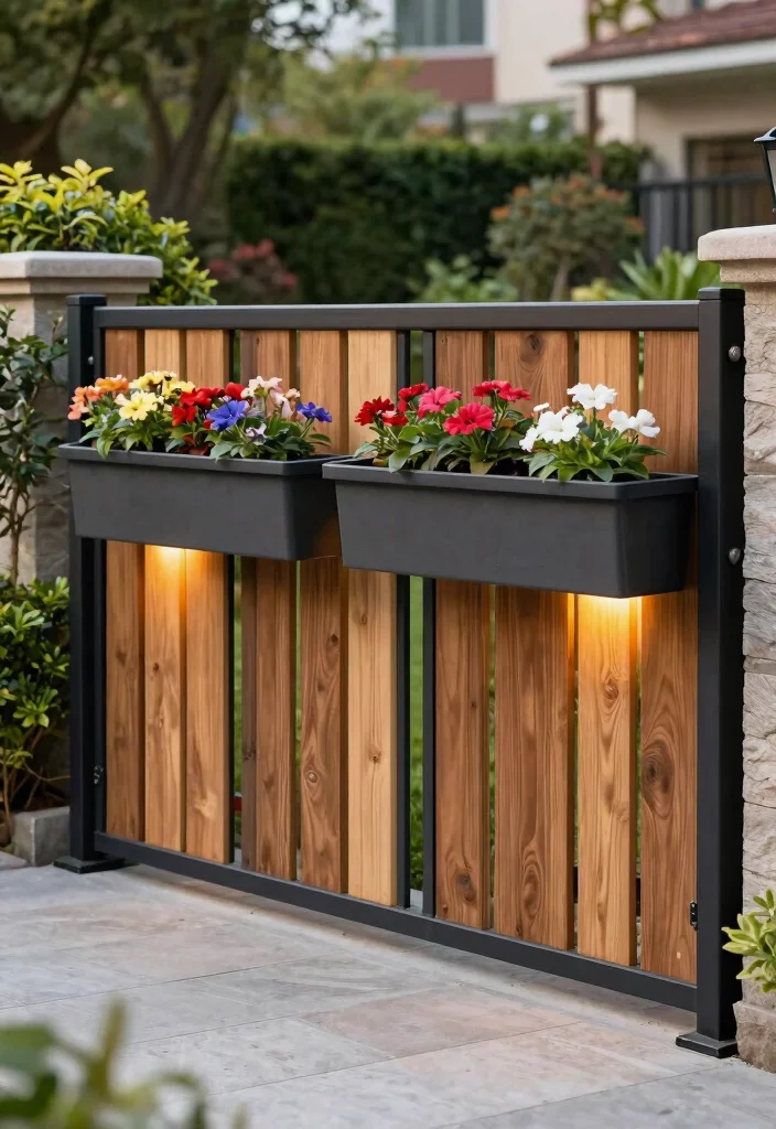 14 Front Yard Fence Ideas That Add Privacy Without Blocking Light - 14. Customizable Panel Fencing 1