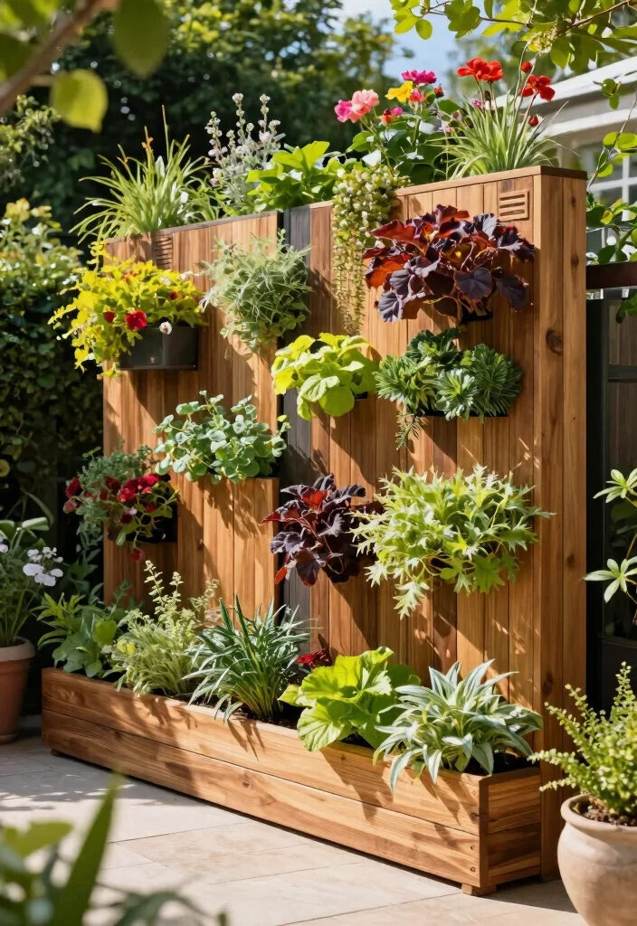 14 Front Yard Fence Ideas That Add Privacy Without Blocking Light - 3. Vertical Garden Panels 1