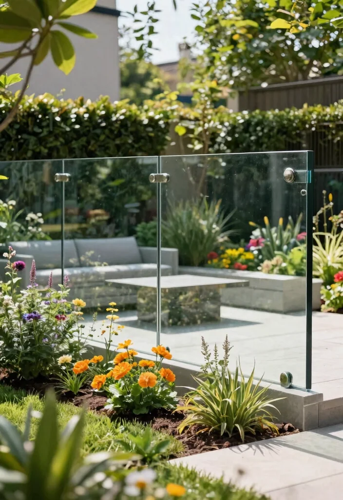 14 Front Yard Fence Ideas That Add Privacy Without Blocking Light - 5. Transparent Glass Fencing 1
