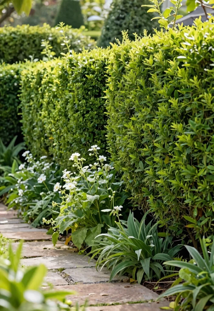 14 Front Yard Fence Ideas That Add Privacy Without Blocking Light - 7. Living Fence with Hedging 1