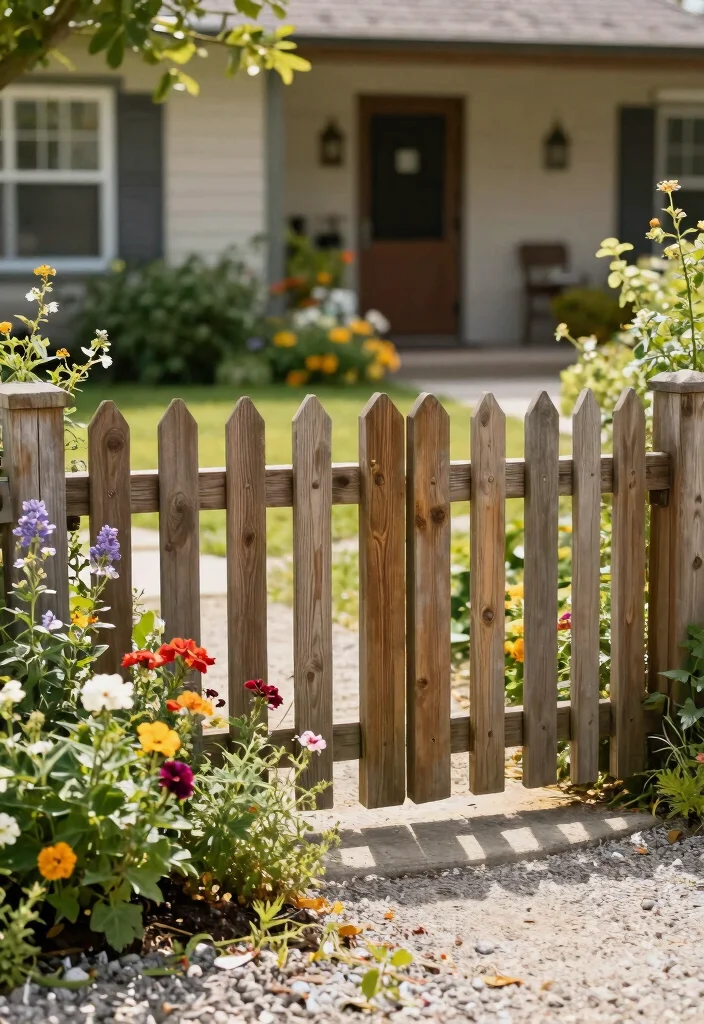 14 Front Yard Fence Ideas That Add Privacy Without Blocking Light - 9. Split Rail Fencing with Plants 1