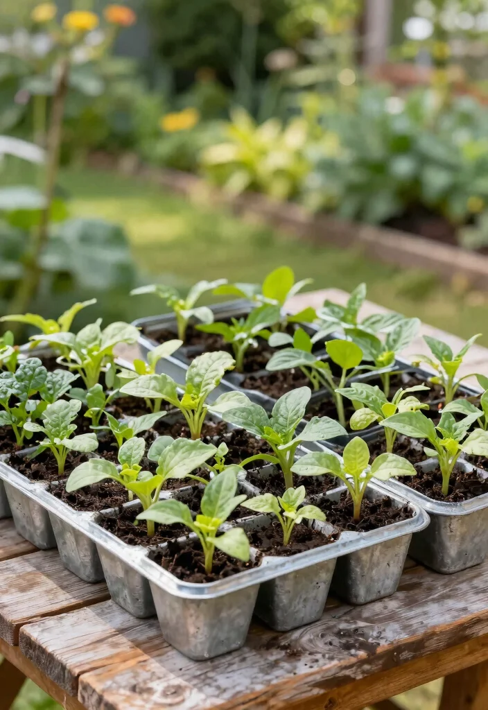 14 Galvanized Garden Beds That Last Through Any Weather - 14. Galvanized Seedling Trays 1