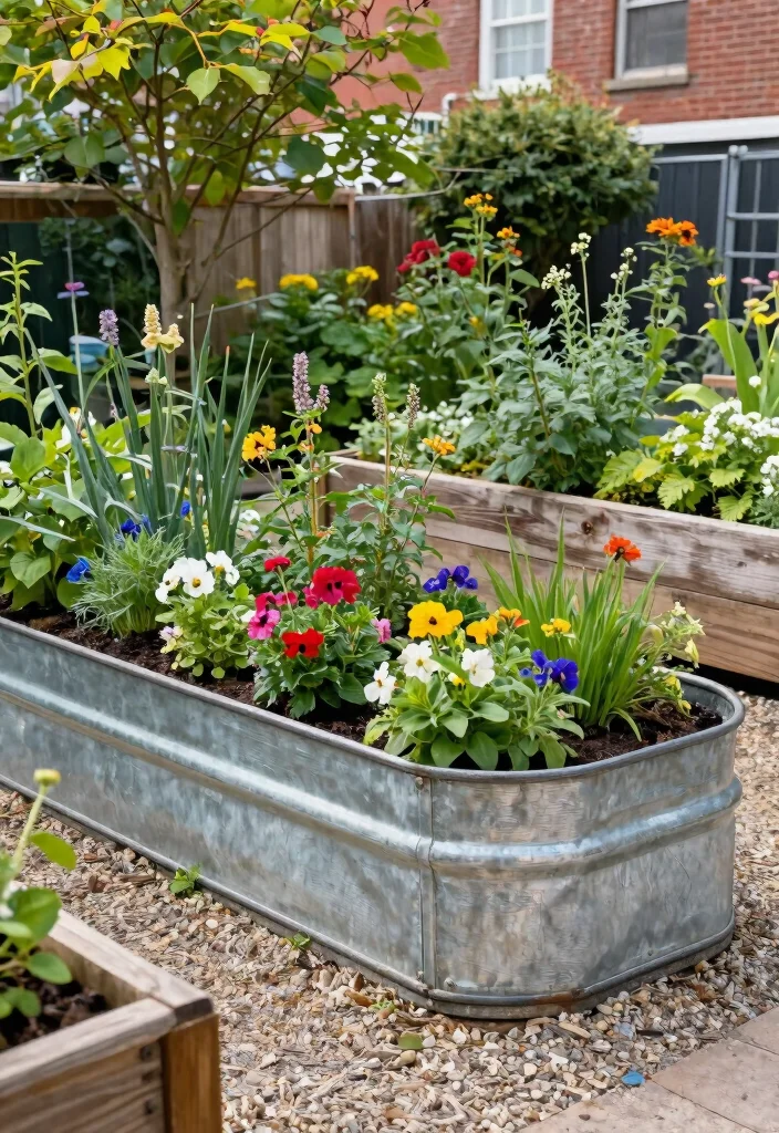 14 Galvanized Garden Beds That Last Through Any Weather - 6. L-Shaped Galvanized Bed 1