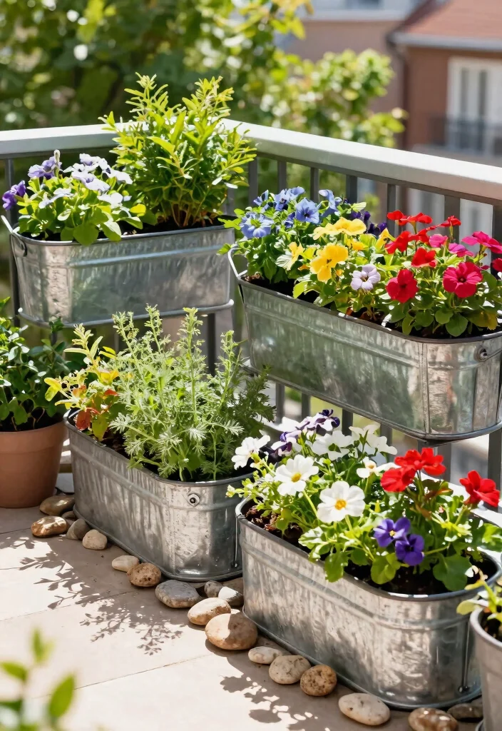 14 Galvanized Garden Beds That Last Through Any Weather - 8. Galvanized Planter Boxes 1