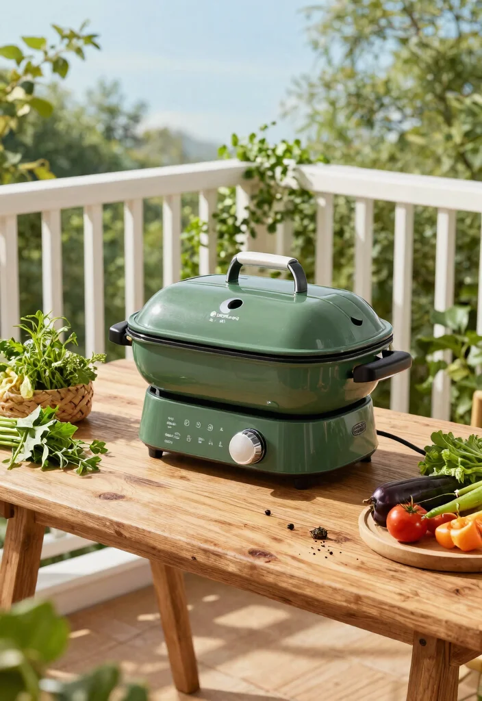 14 Grill for Balcony Ideas That Don't Violate Fire Codes - 12. Eco-Friendly Grilling Options 1