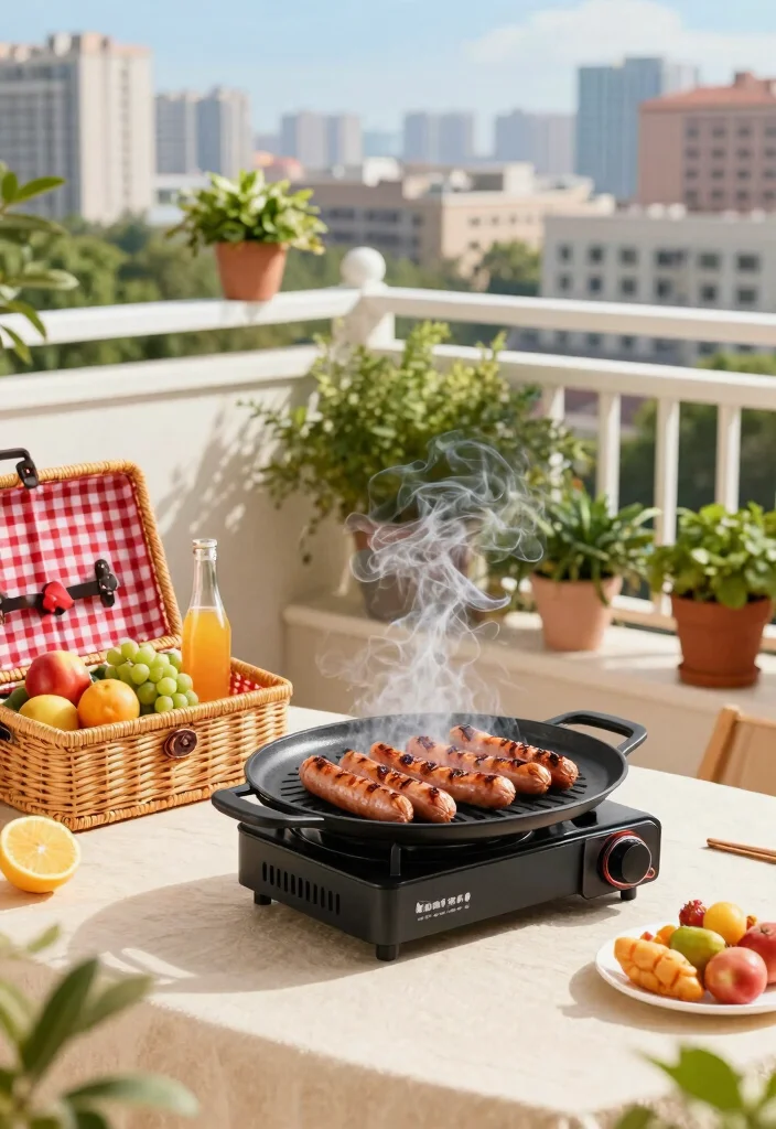 14 Grill for Balcony Ideas That Don't Violate Fire Codes - 5. Portable Grills for On-The-Go Fun 1