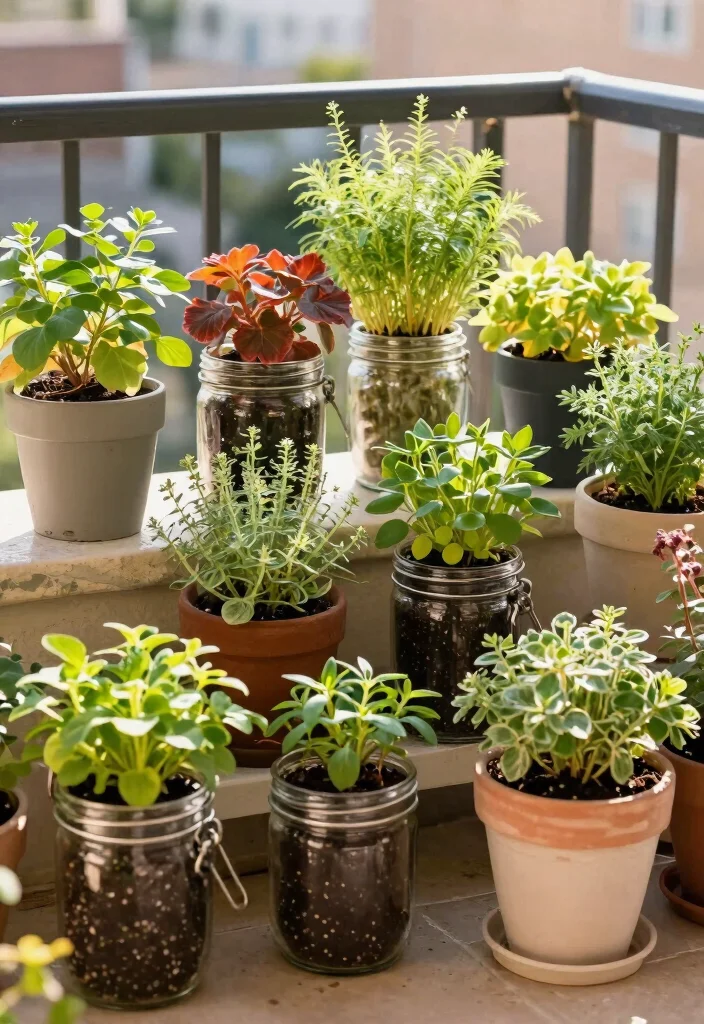 14 Repurposed Planter Ideas From Things You Already Own - 12. Empty Jars and Containers 1