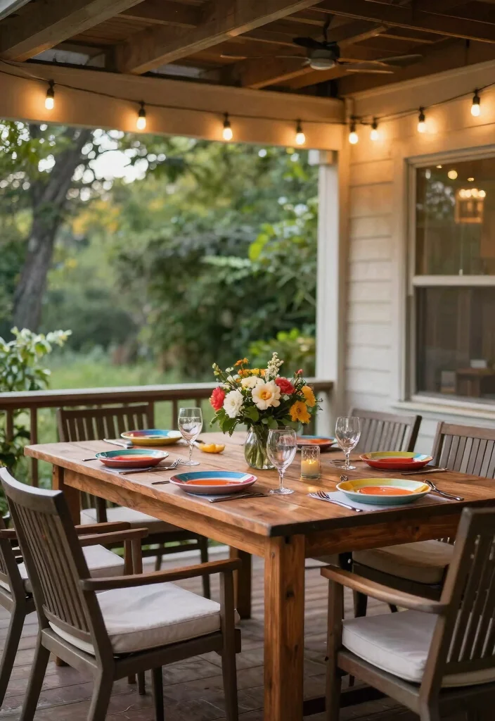 14 Screen Porch Decorating Ideas That Block Bugs and Look Inviting - 10. Outdoor Dining Setup 1