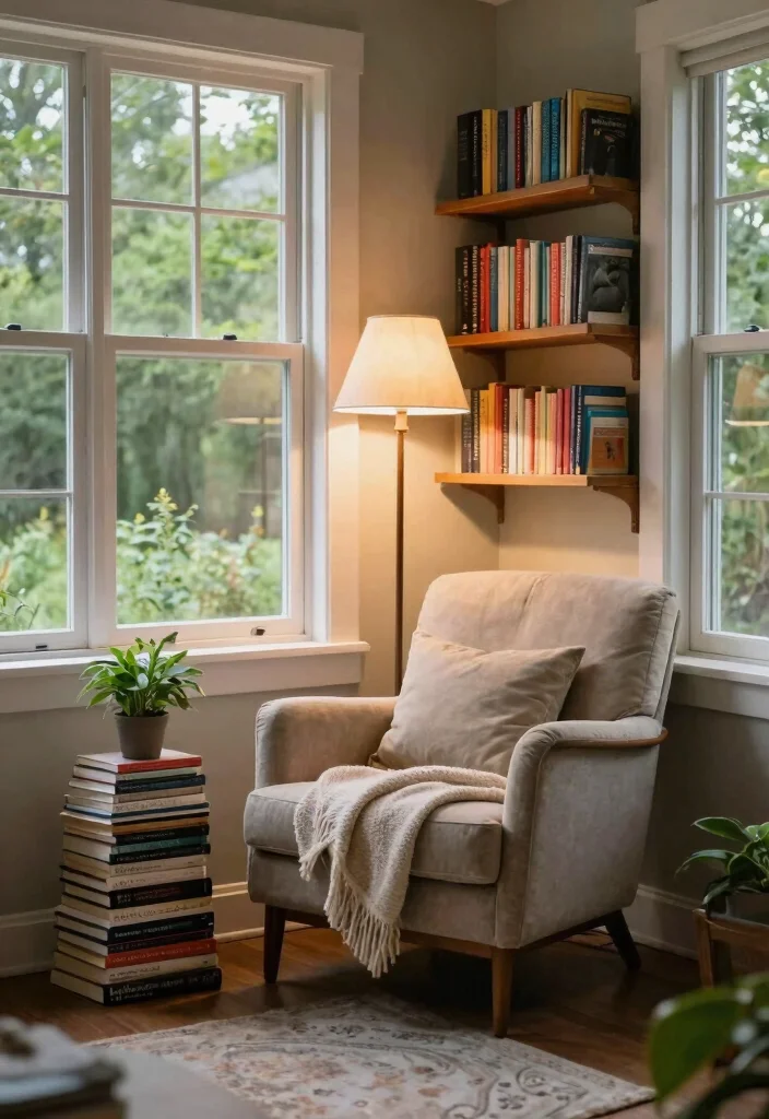 14 Screen Porch Decorating Ideas That Block Bugs and Look Inviting - 5. Create a Reading Nook 1