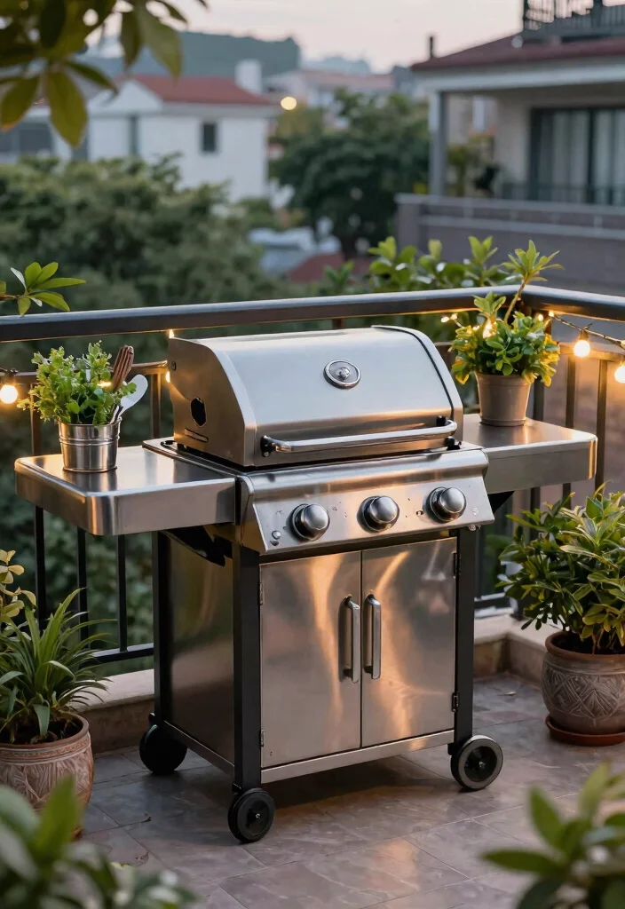 14 Small Outdoor Kitchen Concepts That Don't Require a Full Build-Out - 1. Portable Grill Station 1