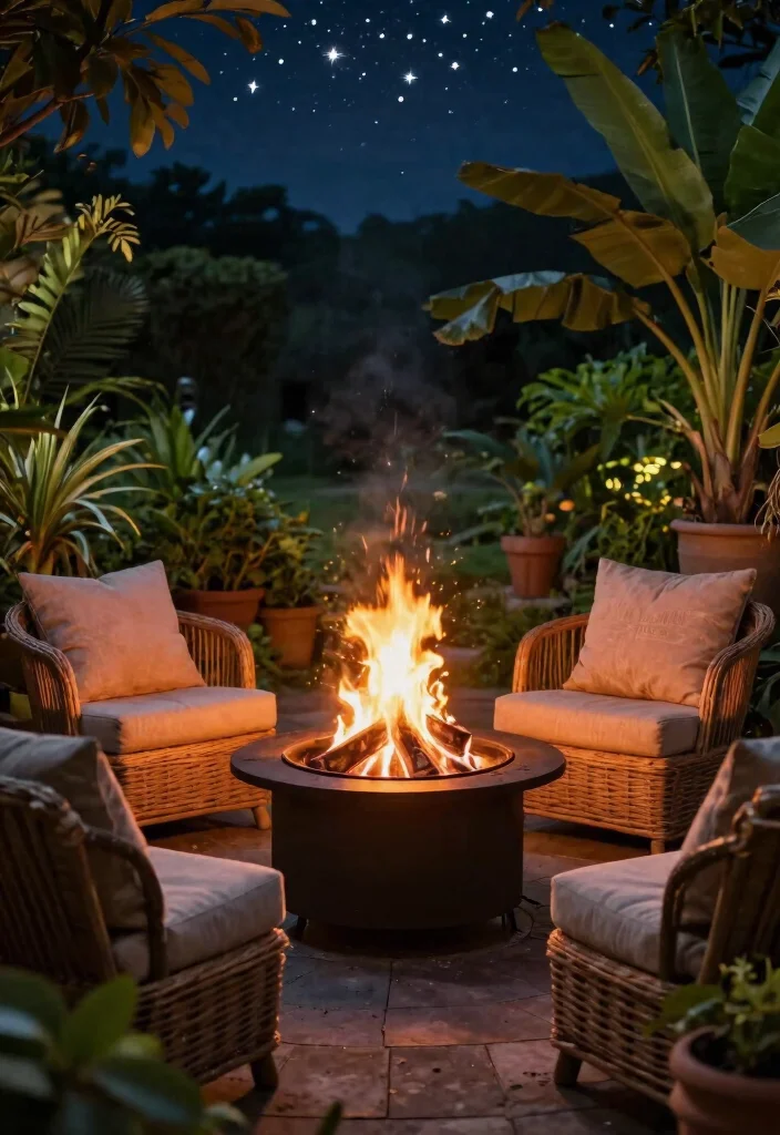 14 Small Outdoor Kitchen Concepts That Don't Require a Full Build-Out - 6. Small Fire Pit with Cooking Grate 1