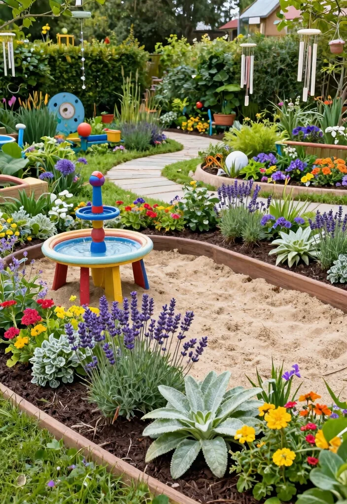 15 Kids Backyard Playground Ideas That Fit Small Yards Safely - 3. Sensory Play Garden 1