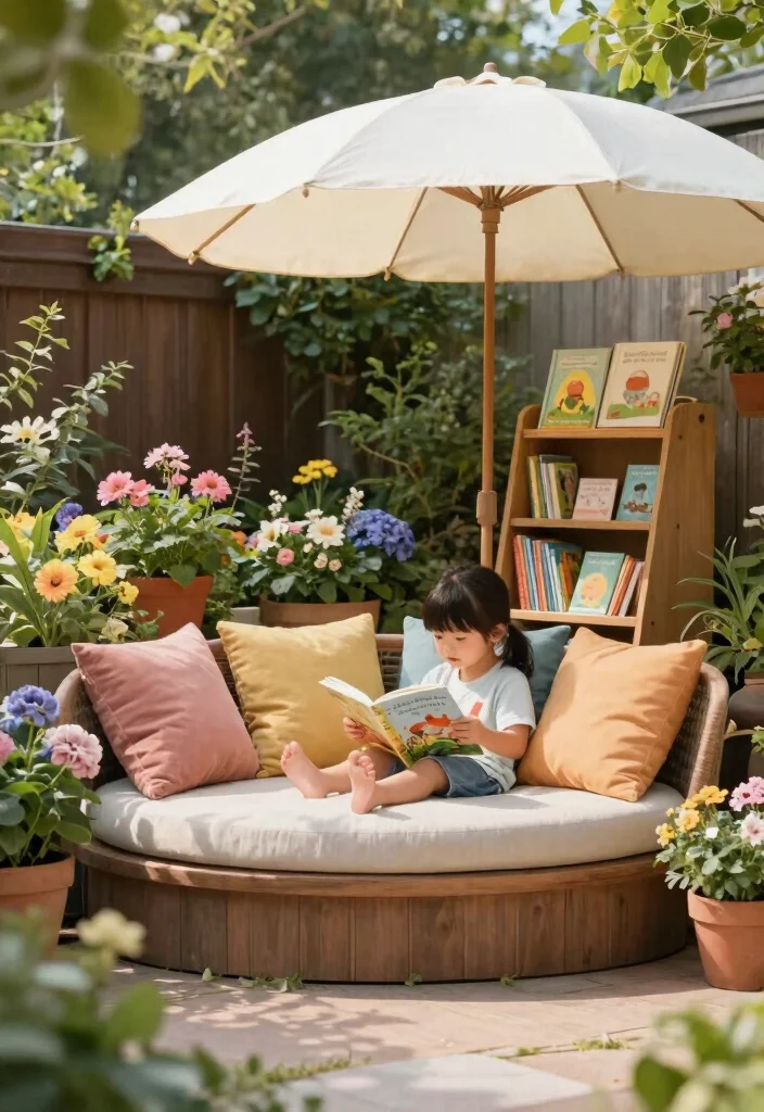 15 Kids Backyard Playground Ideas That Fit Small Yards Safely - 9. Cozy Reading Nook 1
